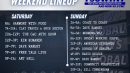 Weekend Lineup